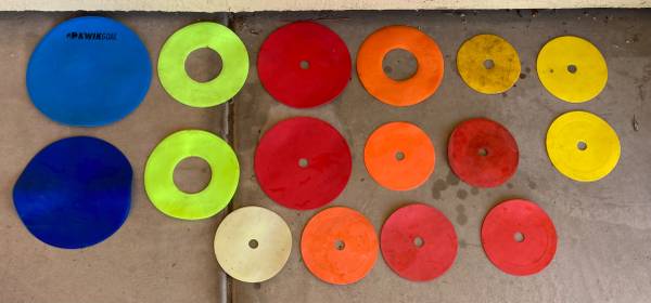 Flat Rubber Field Markers (16) 1