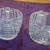 Vintage 1950s Creamer and sugar set.Etched cut glass. 2 for $12 tot 2 thumbnail