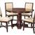 5-Piece 48” Round Dining Set [Table & 4 Chairs] 1 thumbnail