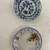2-Antique Dessert Plates -German-Blue 1 thumbnail