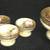 Vintage Nippon Hand-Painted Pedestal Bowls – 5-Piece Set 1 thumbnail