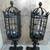 HUGE PAIR 1920S STYLE WROUGHT IRON SPANISH REVIVAL EXTERIOR POST LAMP 2 thumbnail