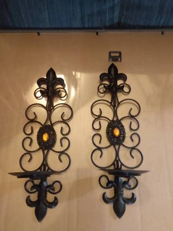 Two Wall Mount Candle Holders 1