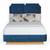 A Queen Size Upholstered Bed With Associated Mattress, Sheets, Pillows And Bedsp 1 thumbnail