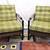 LOUNGE CHAIRS -VINTAGE 80s SET OF (2)  IRON FRAME  ORIGINAL UPHOLTER 23 thumbnail