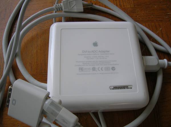Apple Mac DVI to ADC Adapter Model A1006 with Power Cord 1