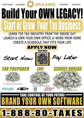 FREE TAX PREP CLASS- No Experience Needed (Entrepreneur Opportunity) 1