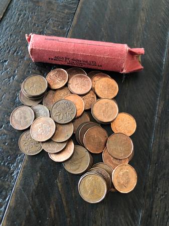 Canadian pennies 1