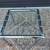 Mid Century Chrome Faux Bamboo Accent Table with Glass Top. 7 thumbnail
