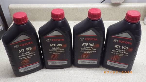 Toyota ATF WS automatic transmission fluid ... 4 quarts 1