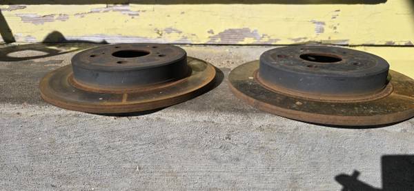 2 oem used rear rotors off a 2020 Camry xse 1