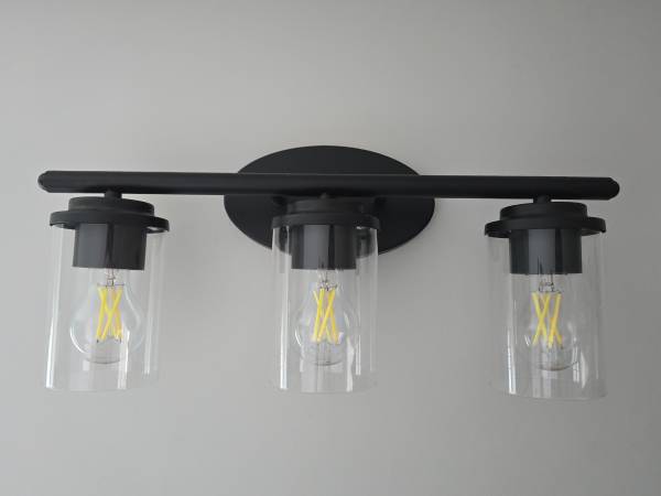 MODERN BLACK MATTE WALL LIGHTS (2) matching set 1