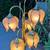 Mid Century Modern Vintage Lotus Pink Flower Floral Floor Lamp Light 12 thumbnail