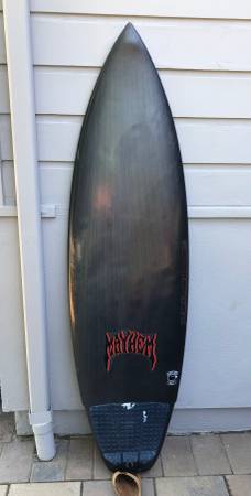 5’10” Lost Rad Ripper Surfboard in Black Sheep 1