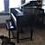 1933 EVERETT - ART DECO CASE 6 LEG SOLID ROSE-WOOD BABY GRAND PIANO & 16 thumbnail