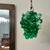 Vintage Mid Century Modern 1960s green Lucite grape cluster swag light 3 thumbnail