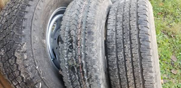 3 Large Mounted Truck Tires 1
