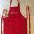 MACYS CLASSIC RED APRON WITH FRONT POCKETS [NEW] 2 thumbnail