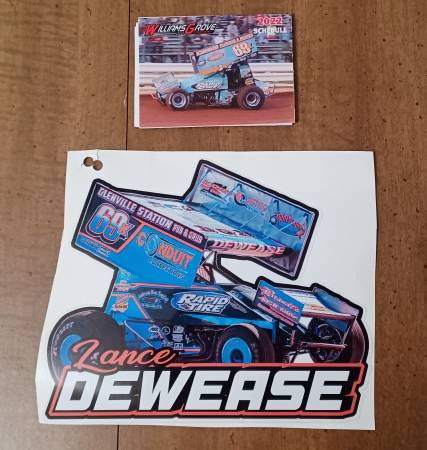 LANCE DEWEASE SPRINT CAR STICKER+ 1