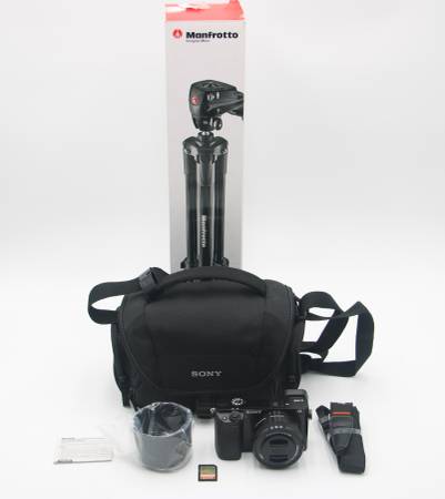 Sony Alpha A6000 Camera *w/16-50MM Lens, Tripod, 128GB SD Card & More* 1