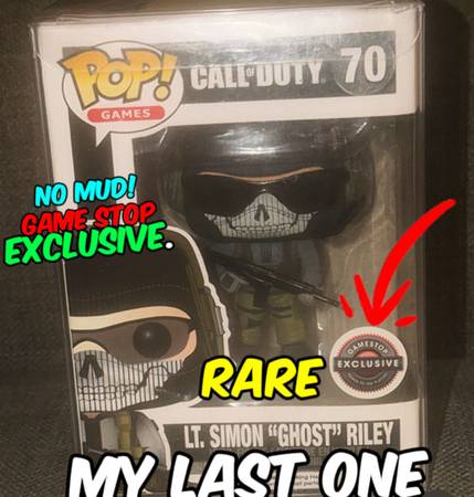 Funko pop GHOST Simon Ghost Riley. Call of duty. NEVER OPENED. GAMESTOP EXCLUSIV 1