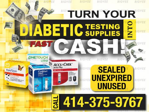 $$$$ FOR DIABETIC TEST STRIPS AND DIABETIC SUPPLIES$$$ 1