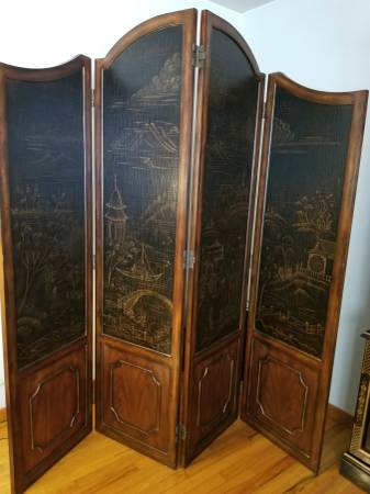 chinoiserie oriental floor screen 1