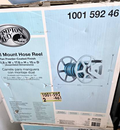 Hampton Bay 200' Wall Mounted Hose Reels 1