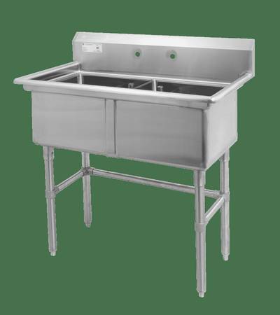 Brand New 2 Compartment 24" Commercial Sink (DM FOR PRICE) 1