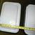2 VINTAGE WHITE & BLACK/BLUE ENAMEL FRIDGE REFRIGERATOR ICE BOX w/LID 12 thumbnail