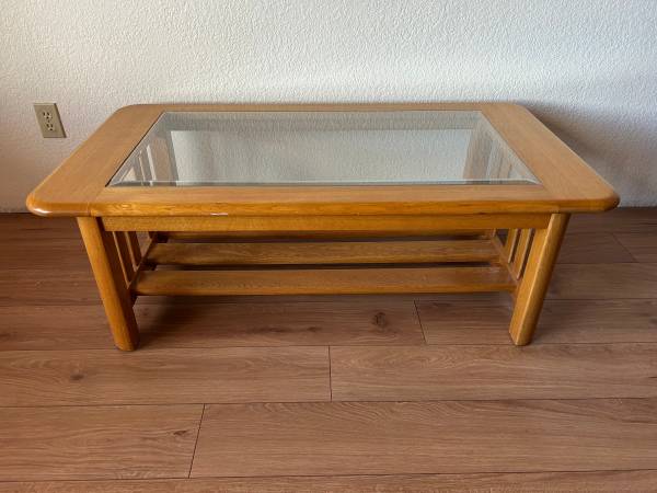 Coffee Table with Glass Top 1