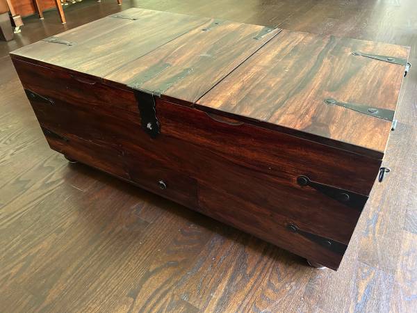 Crate & Barrel Storage Trunk Coffee Table 1