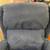 Blue Upholstered Wingback Recliner AS IS 3 thumbnail