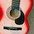 Cresent Pink Acoustic 6-String Guitar-3/4 Size- Plus 2nd Guitar - both 7 thumbnail