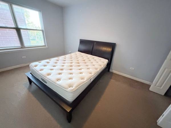 Queen size bed and box spring / mattress, and tower 1