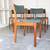 Set of 6 Danish Modern Teak Dining Chairs | Forest Green Knoll Fabric 4 thumbnail