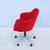 Steelcase West Elm Work Sterling Office Desk Chair in Red Fabric, New 11 thumbnail