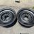 Two Classic 15x5.5 inch steelies with clips 5 on 5.5 dodge and ford 1 thumbnail