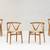 Rare Mid Century BRUNO HANSEN Wishbone Chair set. Teak and Cord x 4 1 thumbnail