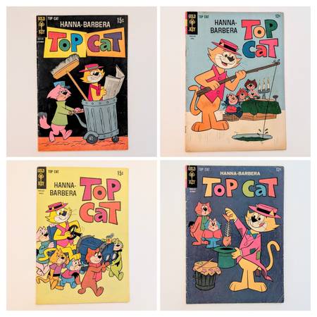 Vintage Silver Age Gold Key Comic Books 'Top Cat' 1