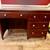 Solid oak desk w/ refinished knobs 2 thumbnail