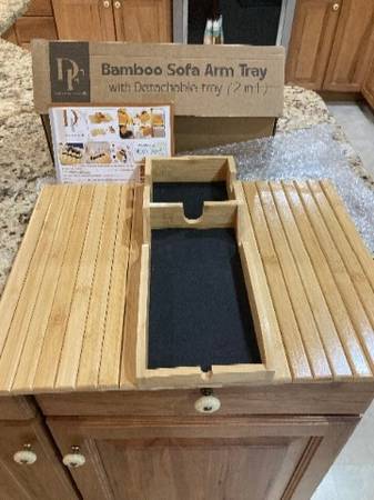 BAMBOO SOFA ARM TRAY 1