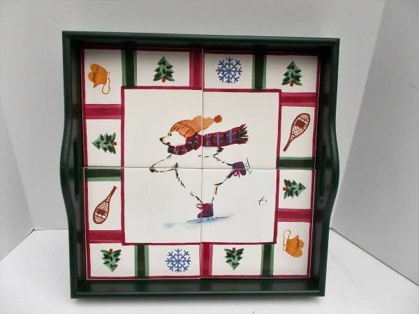 Pfaltzgraff Snow Bear Serving Tray 1