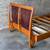 Vintage Tiger Maple and Leather Queen Bed Frame 16 thumbnail