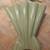 #721 Brush Pottery Art Deco Speckled Green Fan Vase # 2 thumbnail