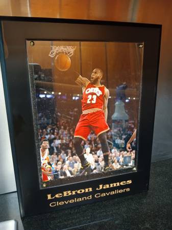 LeBron James frame picture 12x16 Cleveland cavaliers 1