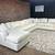 Free Delivery Macys white 4pc U shape sectional sofa couch 2 thumbnail