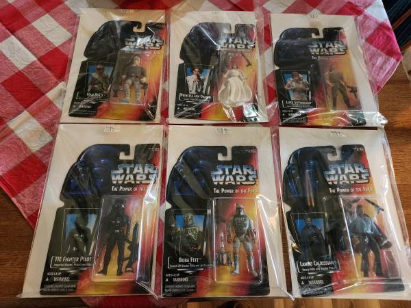 6 STAR WAR FIGURES NOS PACKAGE 1