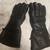 Mens leather biker gloves 1 thumbnail