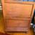 Oak 2-drawer file cabinet 6 thumbnail